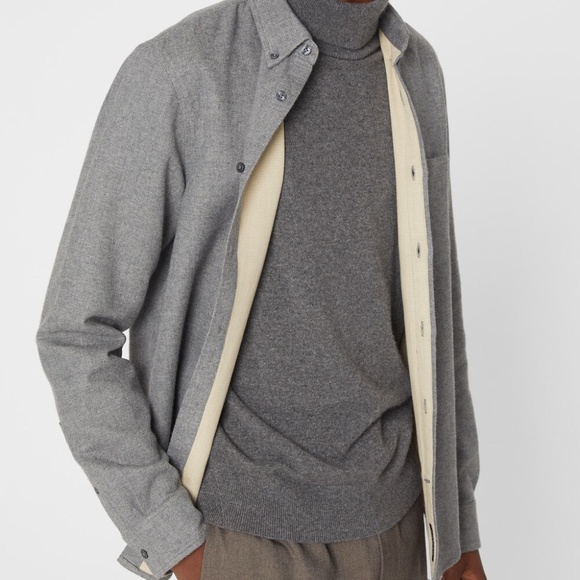 Doubleface Long Sleeve Shirt - New With Tags - NEVER WORN - Charcoal - Picture 3 of 5